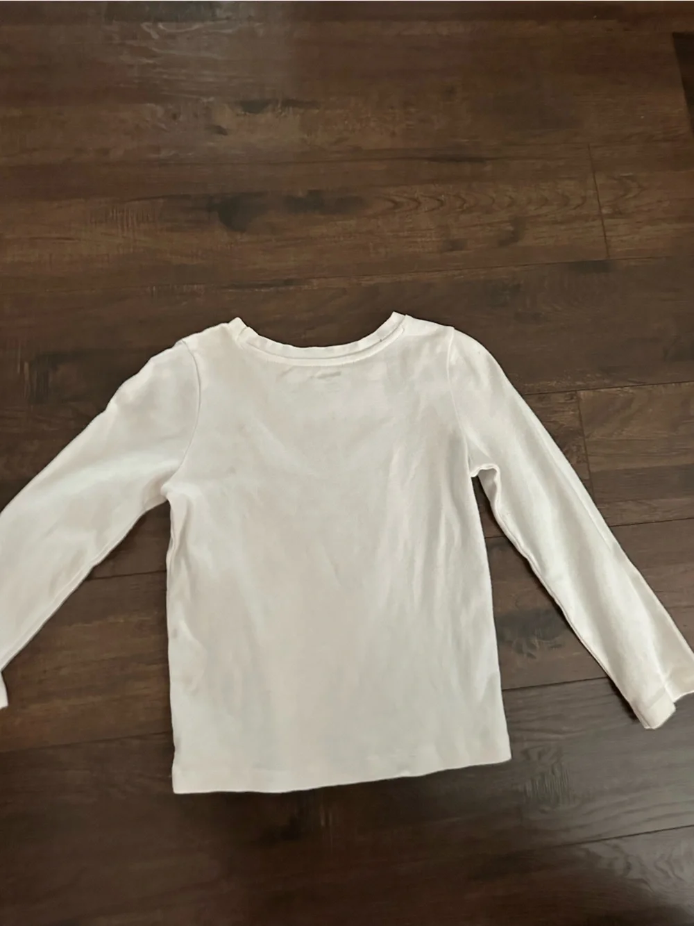 Gymboree White Girls' Long-Sleeve Tee with Fashion Girl Graphic
